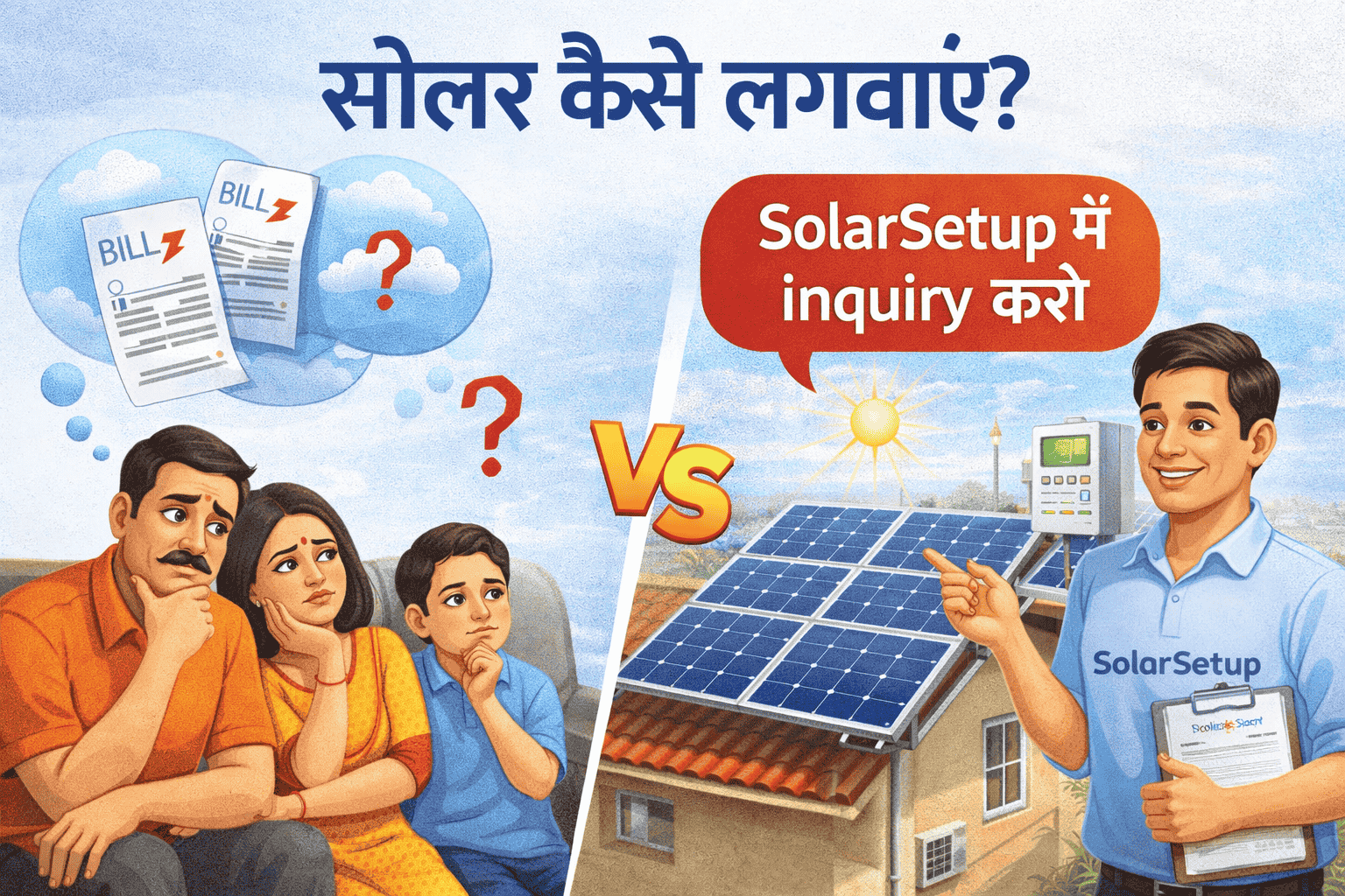 सोलर कैसे लगवाएं ? आसान तरीका जानिए और बिजली बिल से छुटकारा पाएं