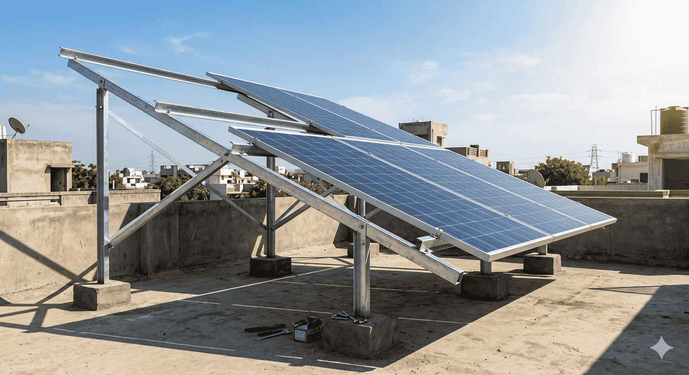 सोलर माउंटिंग स्ट्रक्चर: आपके सोलर पैनल की असली मजबूती