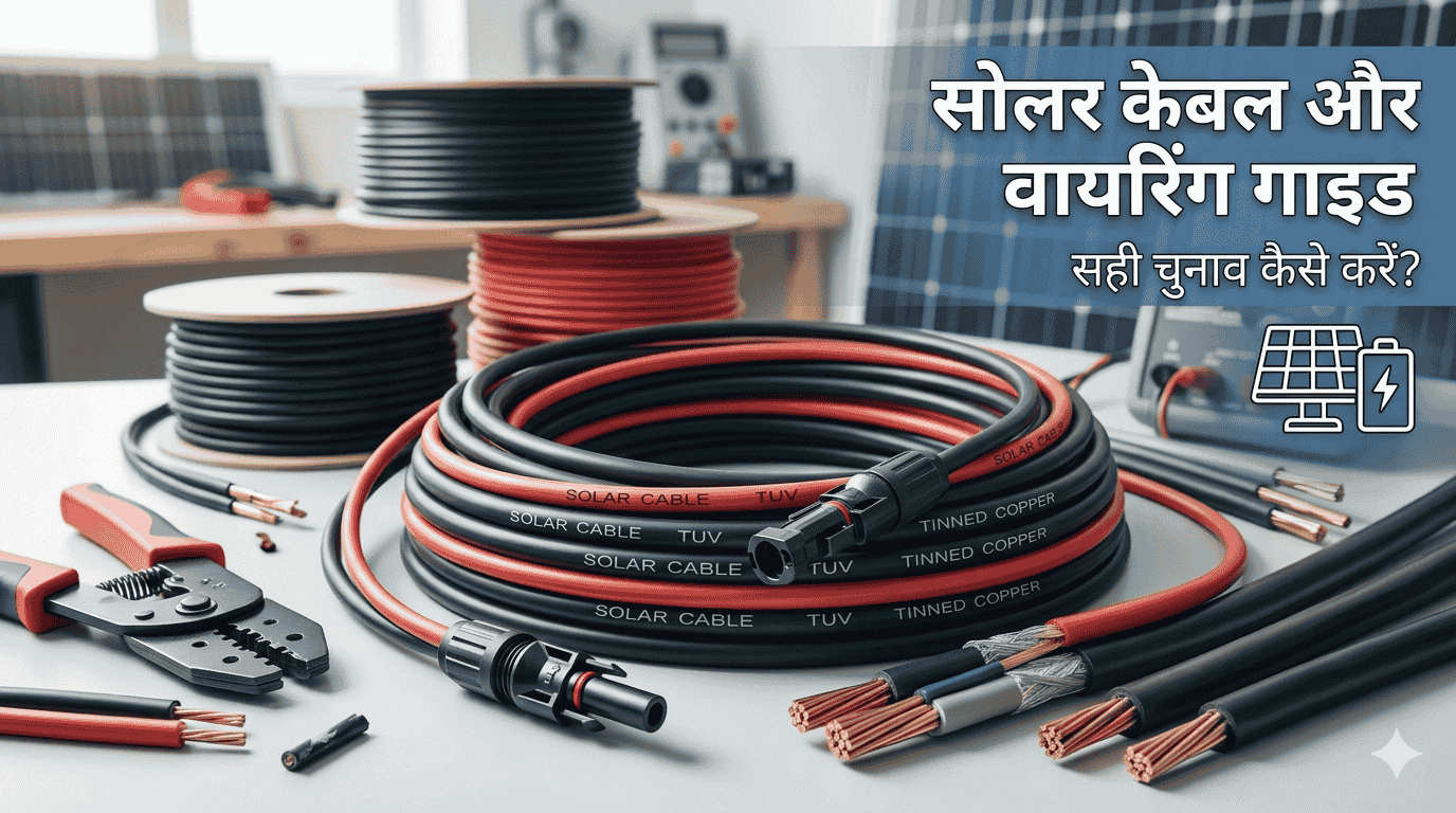 सोलर सिस्टम के लिए सही Wiring और Cables: एक विस्तृत गाइड