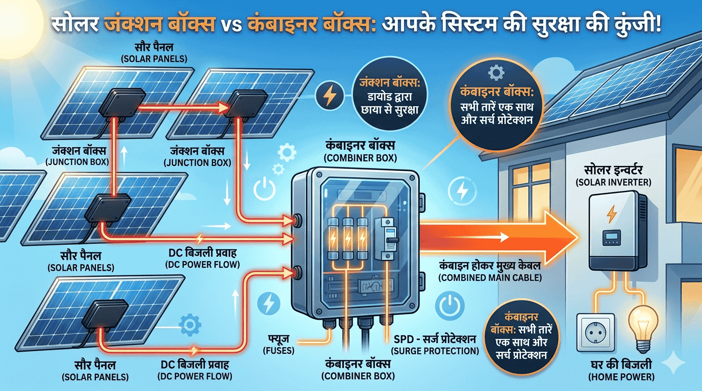 सोलर जंक्शन बॉक्स और कंबाइनर बॉक्स: क्या हैं और क्यों जरूरी हैं?
